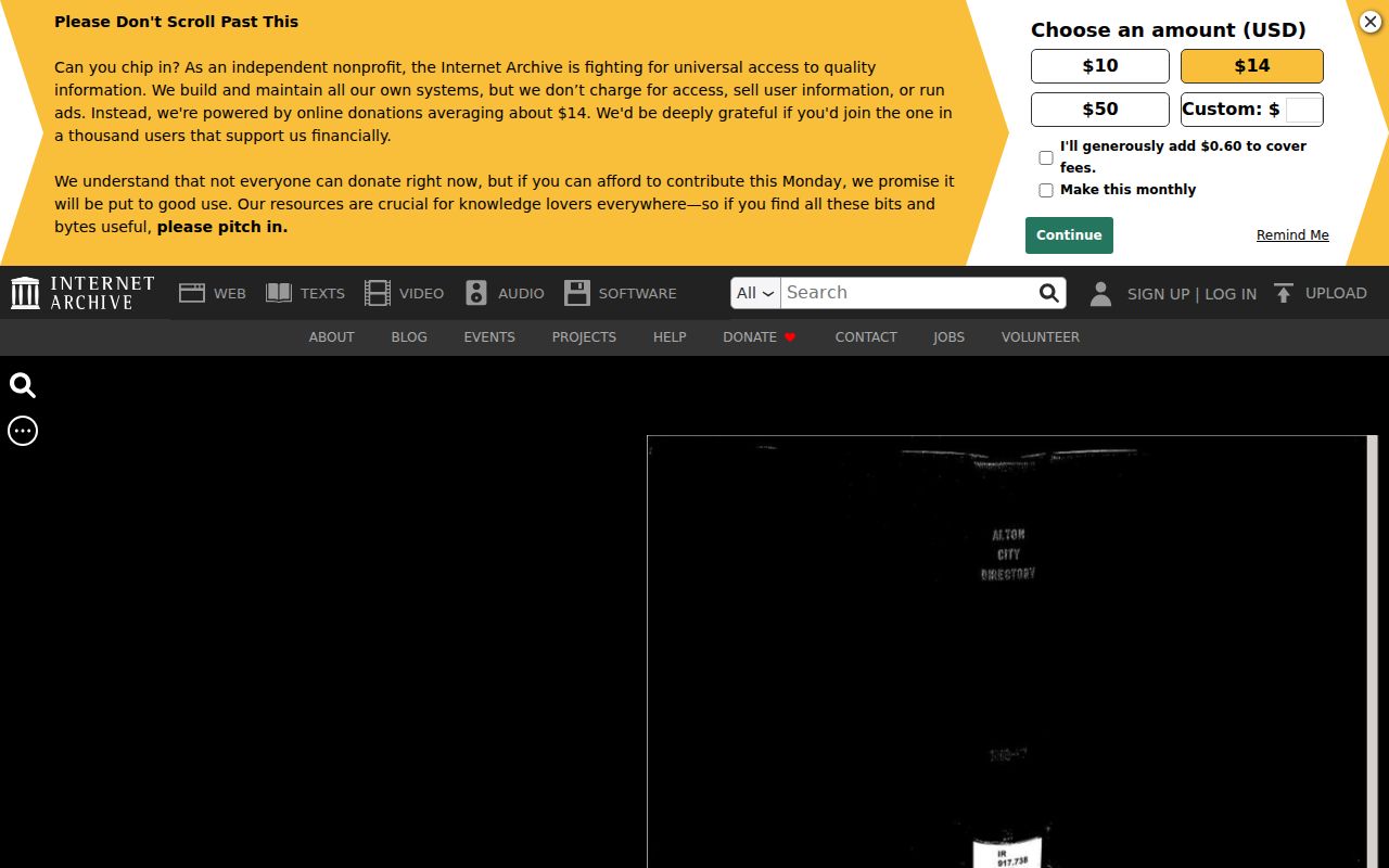 Madison County city directory digitized Alton volume