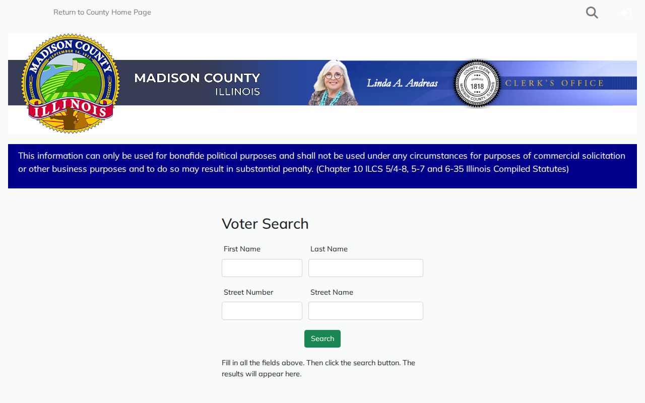 Madison County residents directory voter lookup