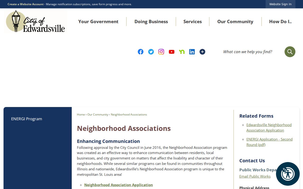 Madison County neighbors Edwardsville neighborhood association program