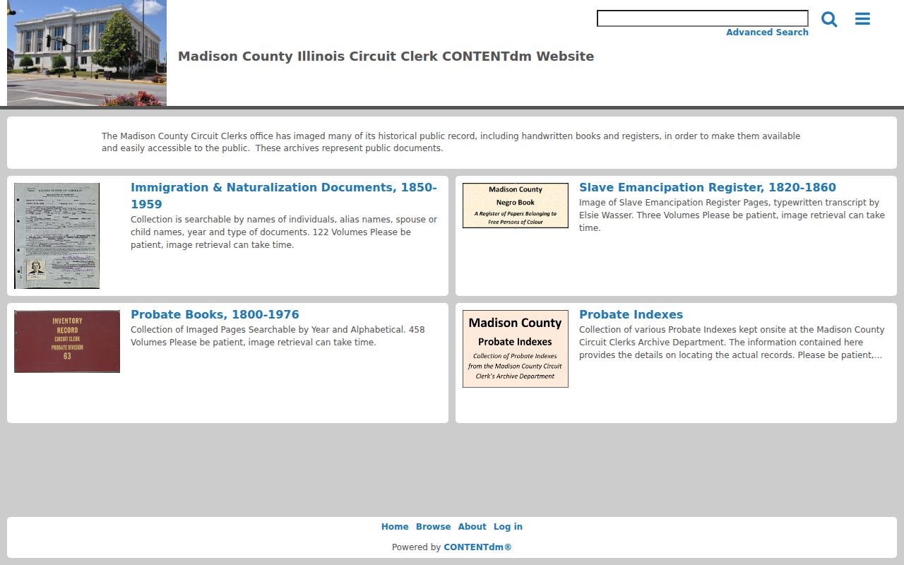 Madison County resident lookup historical court and probate collection
