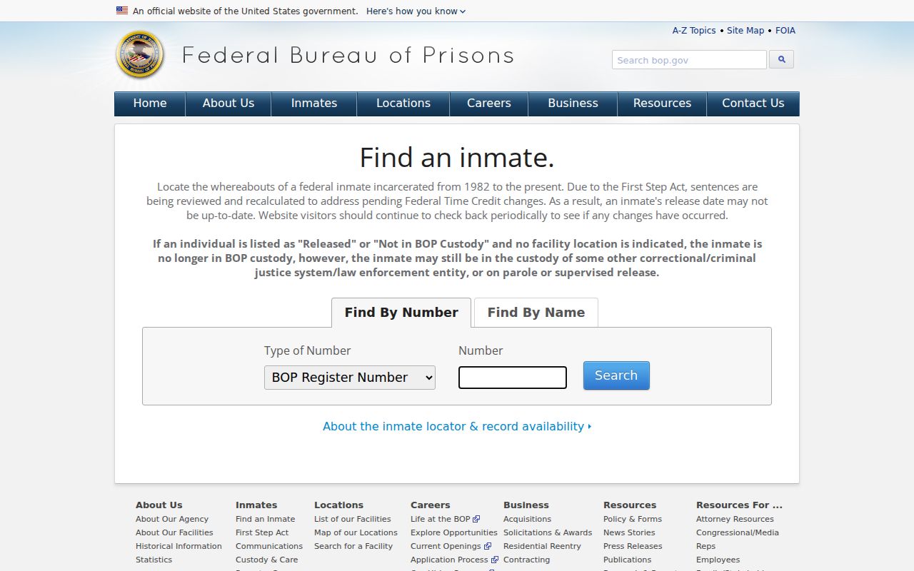 Madison County resident lookup federal custody locator